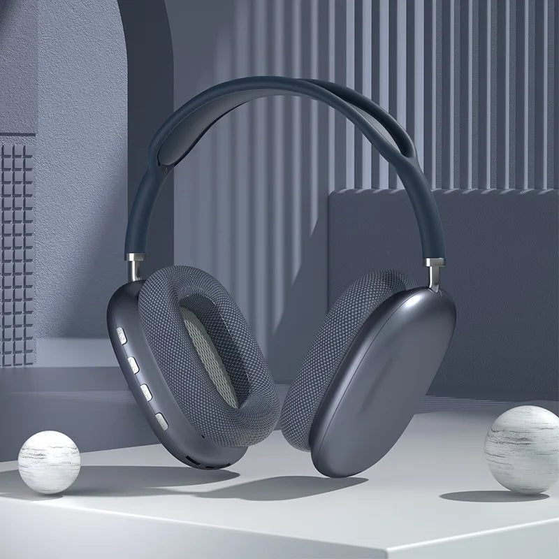 Air MAX Wireless Bluetooth Headphones Noise Cancelling Mic Pods Over Ear Sports Gaming Headset For Apple