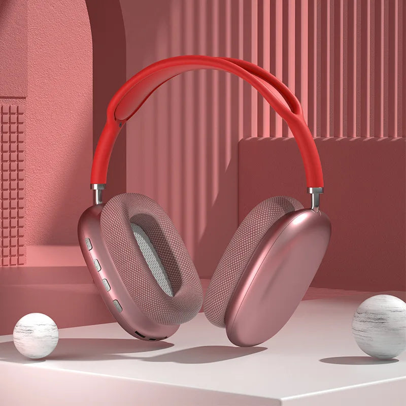 Air MAX Wireless Bluetooth Headphones Noise Cancelling Mic Pods Over Ear Sports Gaming Headset For Apple