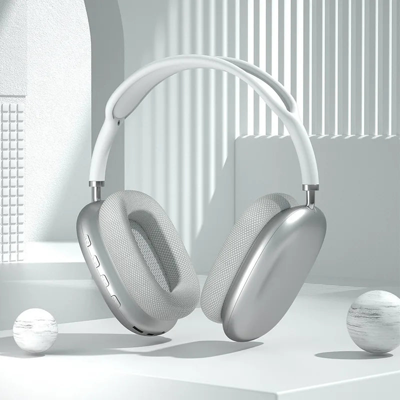 Air MAX Wireless Bluetooth Headphones Noise Cancelling Mic Pods Over Ear Sports Gaming Headset For Apple