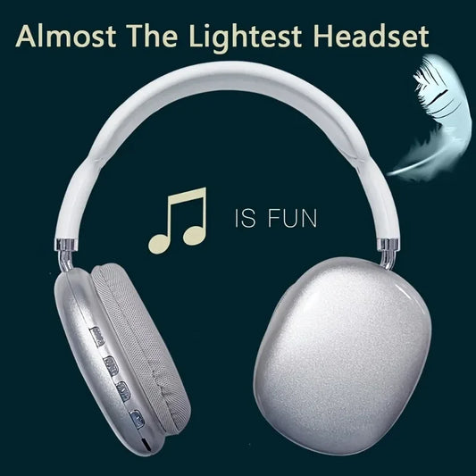 Air MAX Wireless Bluetooth Headphones Noise Cancelling Mic Pods Over Ear Sports Gaming Headset For Apple