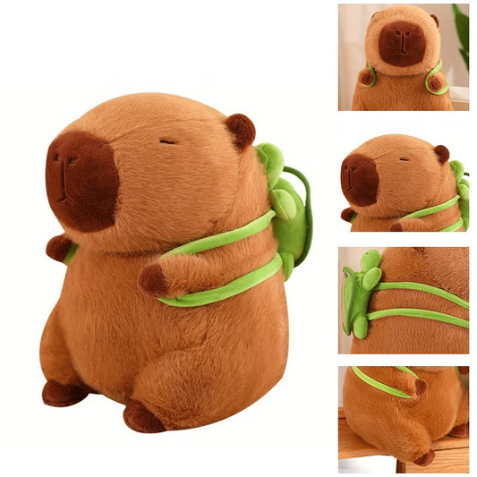 Cute Turtle Backpack Capybara Plush Toy Stuffed Animals Soft Doll Kids Toys Birthday Gift Backpack Bear Toy Lucky Gift